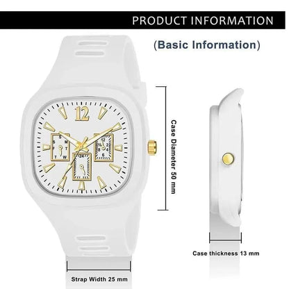 Man's Black Analogue Watch Lightweight Casual