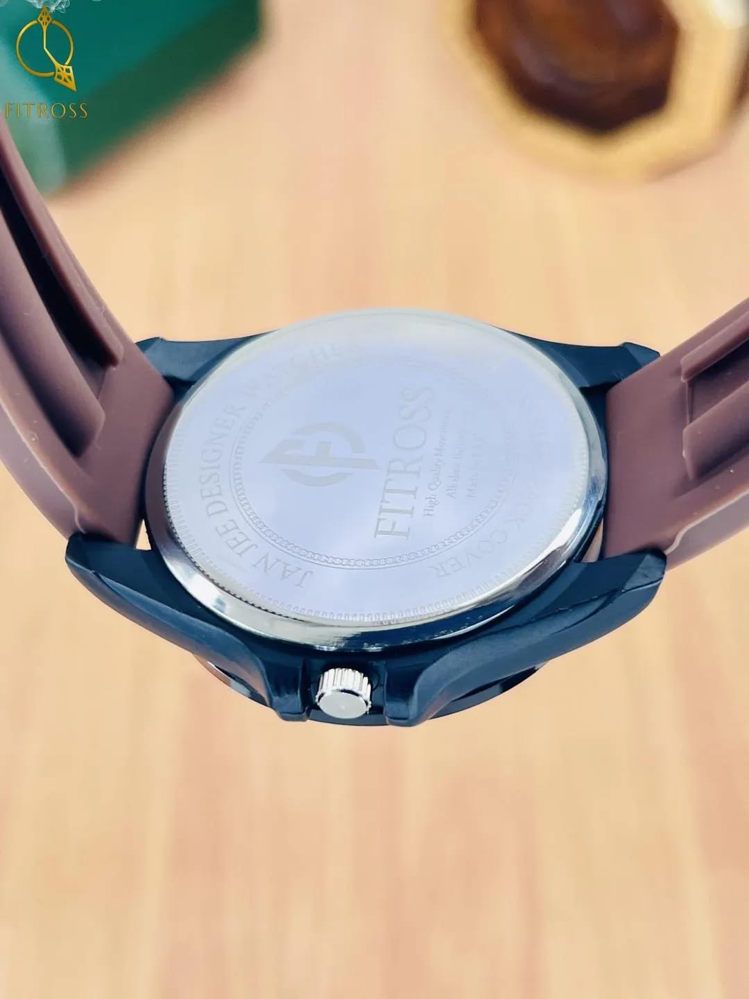 Black Silicon Strap For Man's