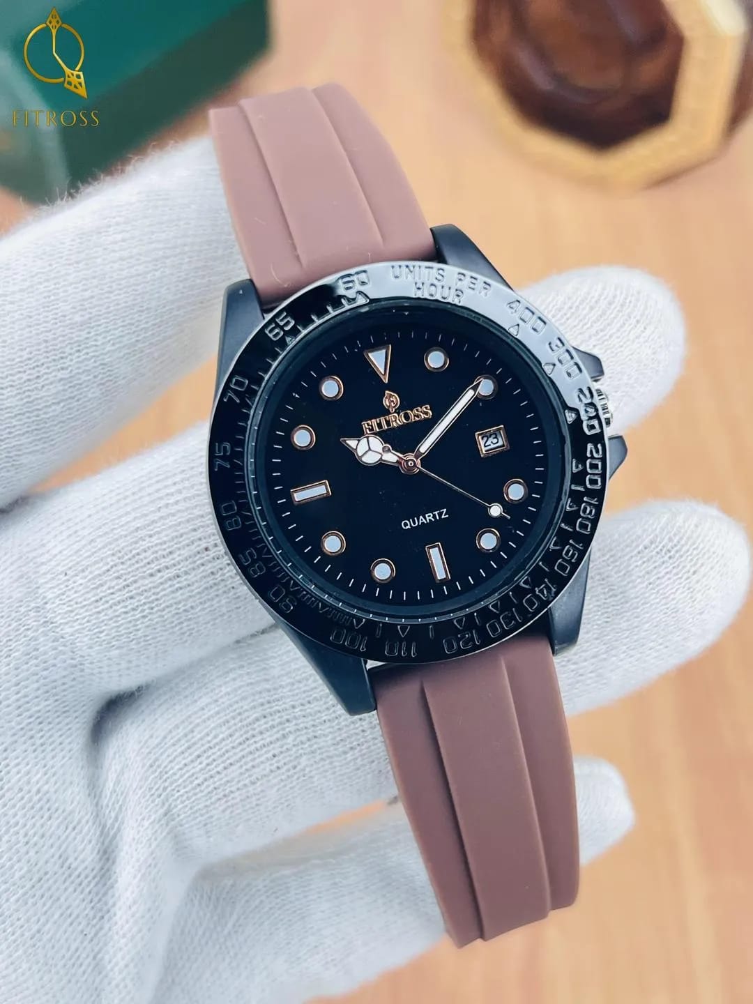 Black Silicon Strap For Man's