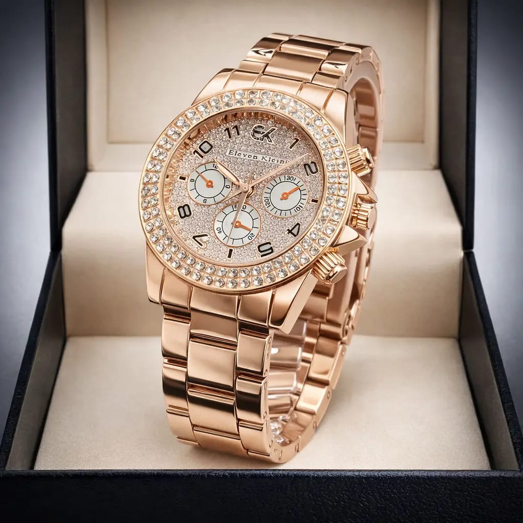 Crystal Details For Glam Lovers Watch
