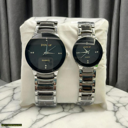 Couple Analog Watch Steel 36mm Set